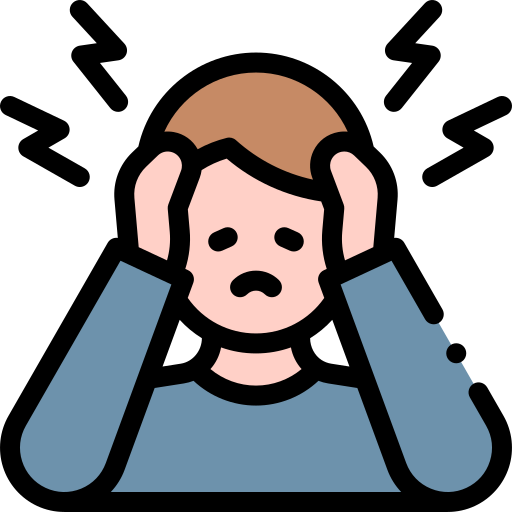 Illustration of a stressed person holding their head, representing planning paralysis.